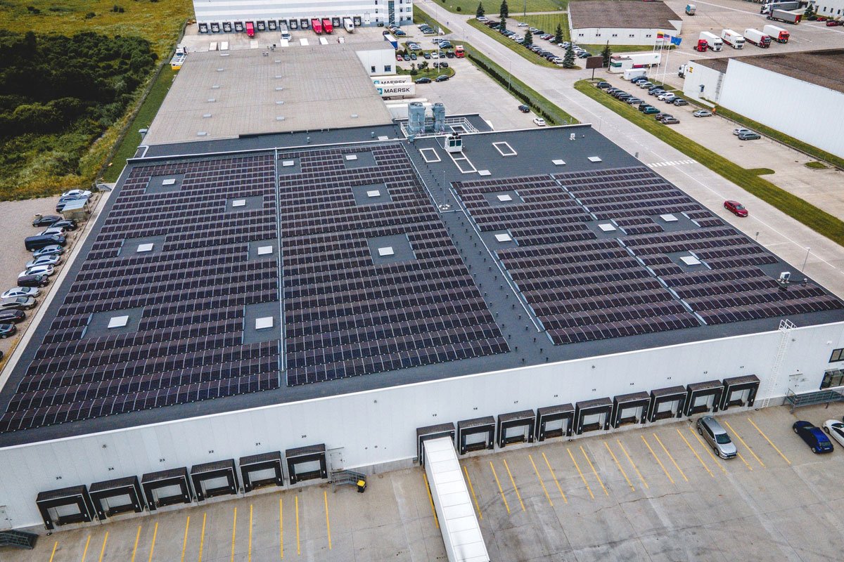 立陶宛 500kW 屋顶太阳能光伏发电站