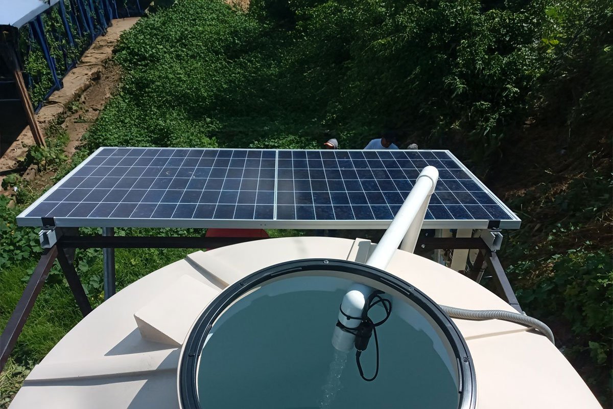 危地马拉 400 瓦太阳能水泵系统