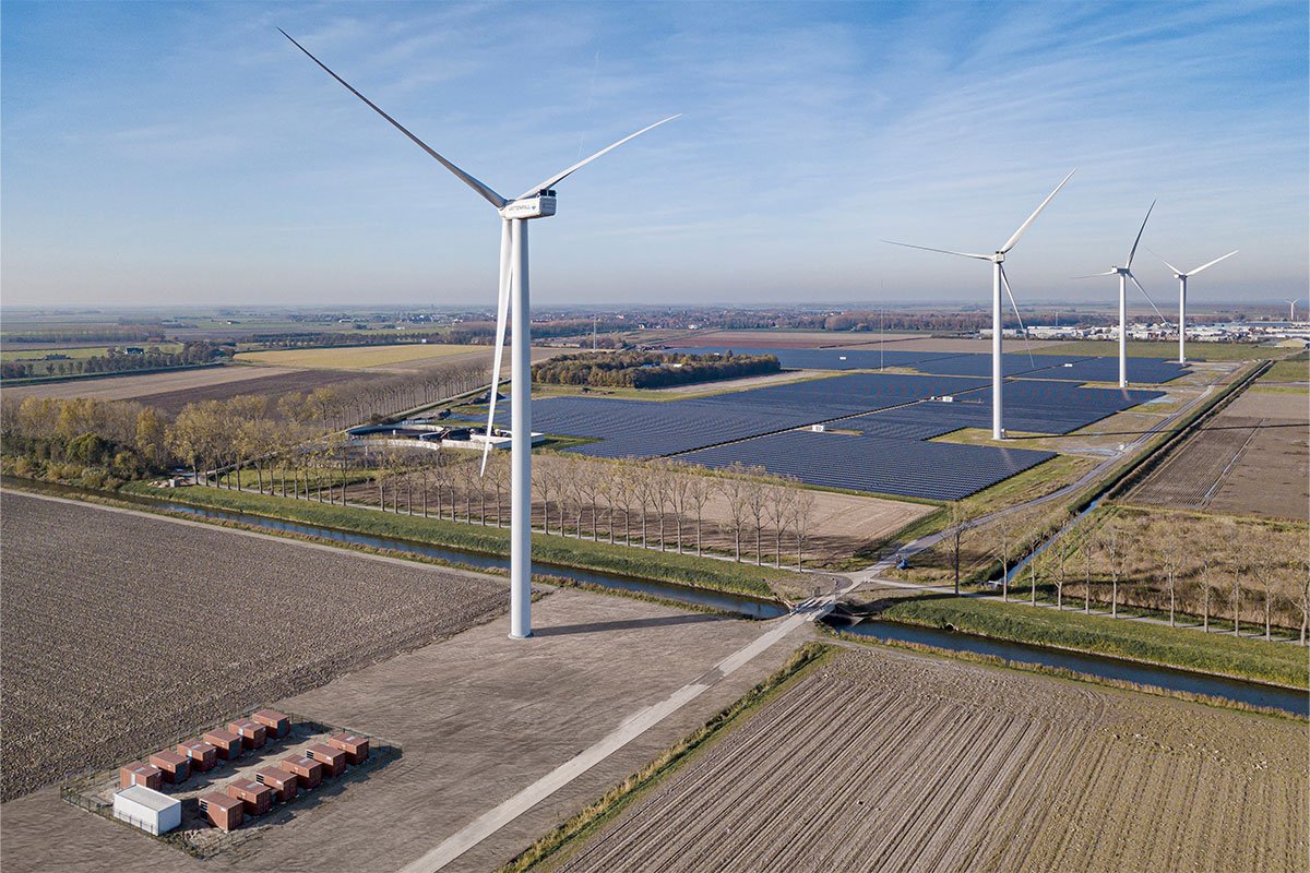 荷兰 22MW风力发电 + 38MW光伏发电 + 12MW / 12MWh储能微电网项目